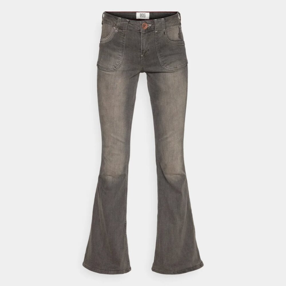 Urban Outfitters BDG Tiana Low-Rise Flare Jean Charcoal Gray Women's Size 25